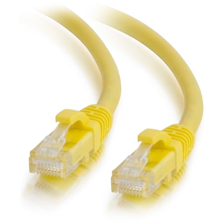 30Ft Cat6A Sngless Utp Cable-Yellow
